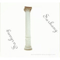 Customized natural stone marble rope twist column